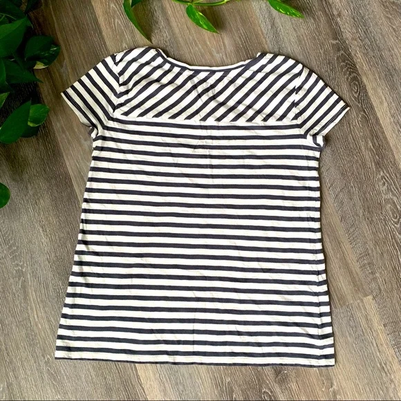 LOFT striped basic tee, size small - Picture 2 of 3